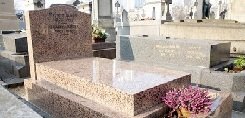 Pierre tombale en granit